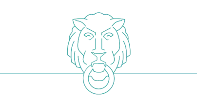 Icon showing stylized Columbia University lion